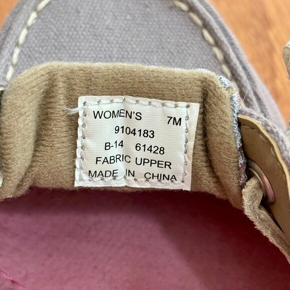 Sperry Canvas Angelfish Top Sider Gray Boat Shoes Women 7M - Picture 10 of 10